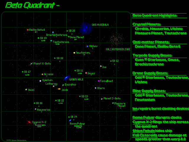 Beta Map 1990s